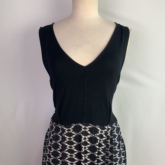 Hobbs London black top/print bottom maxi dress - Picture 2 of 7